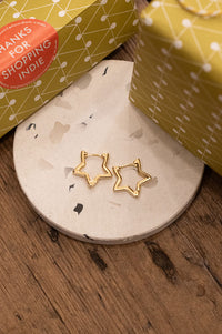 L.A. Gold Star Earrings - The Mercantile London