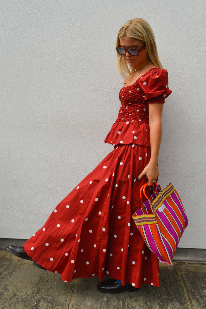 Steele Maja Ruby Polka Skirt