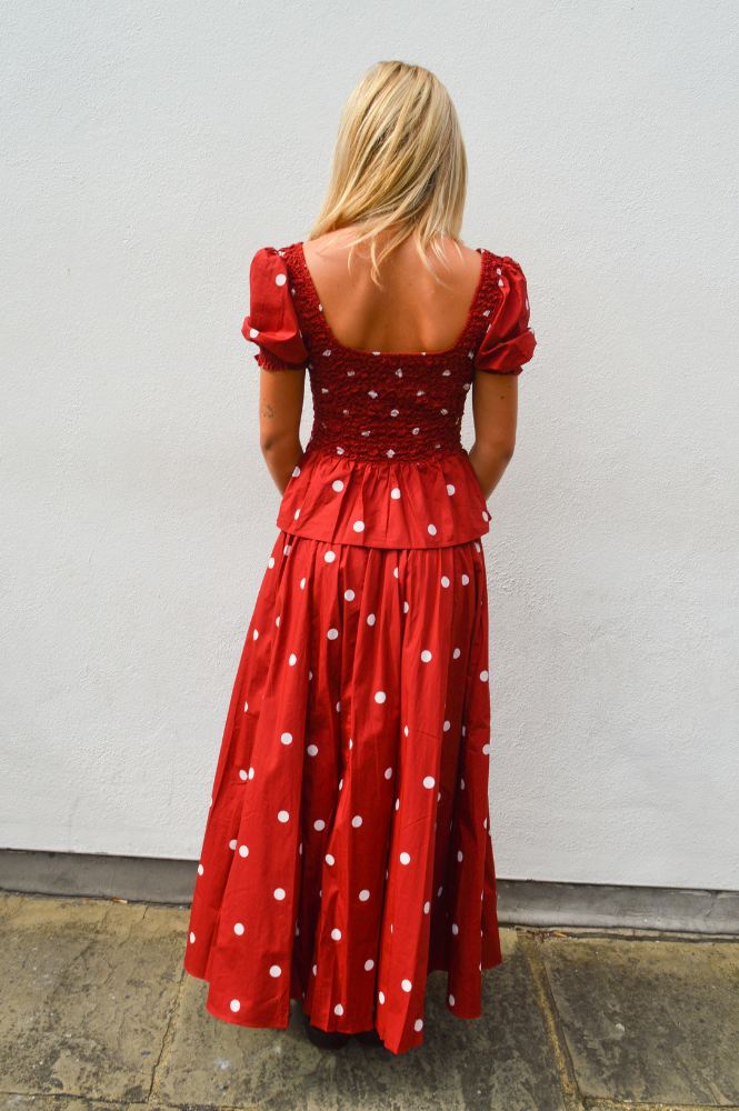 Steele Maja Ruby Polka Skirt