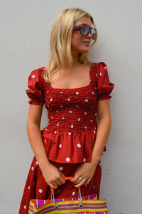 Steele Lola Ruby Polka Blouse