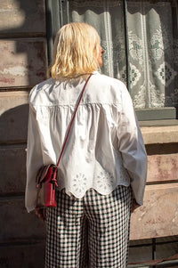 Stella Nova White Broderie Anglaise Blouse