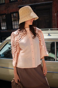 Stella Nova Soft Powder Embroidery Anglaise Shirt