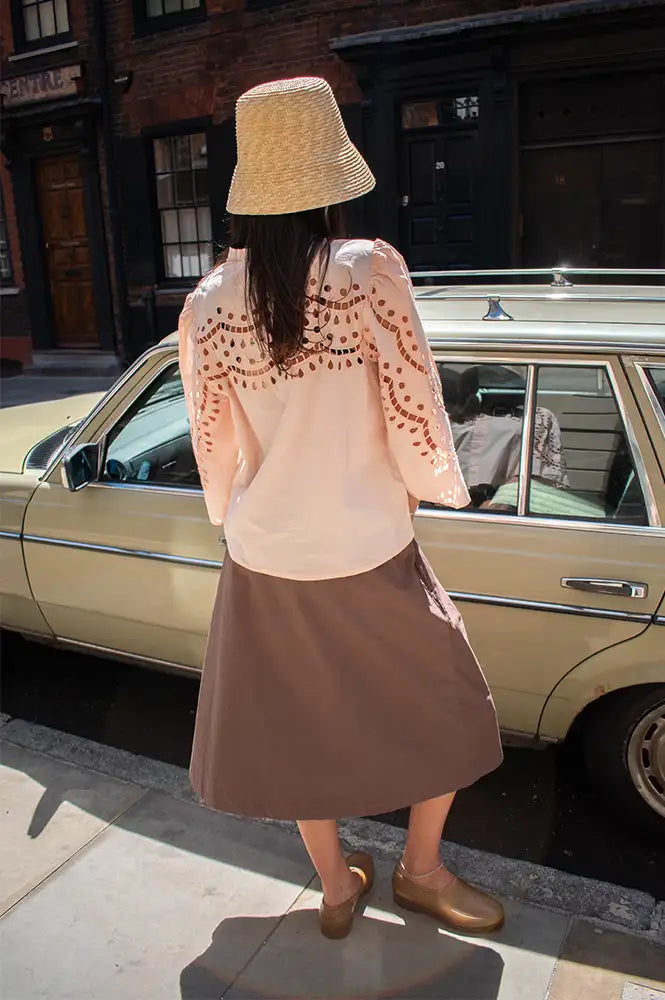 Stella Nova Soft Powder Embroidery Anglaise Shirt
