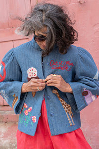 Stella Nova Out of Office Summer Blue Jacket - The Mercantile London