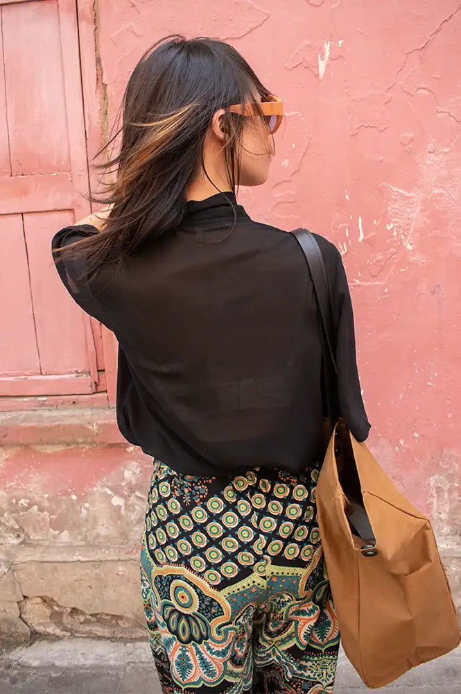 Stella Nova Black Chiffon Shirt