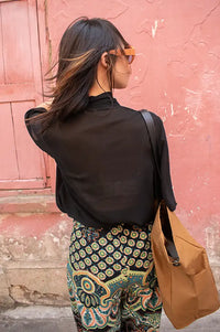 Stella Nova Black Chiffon Shirt