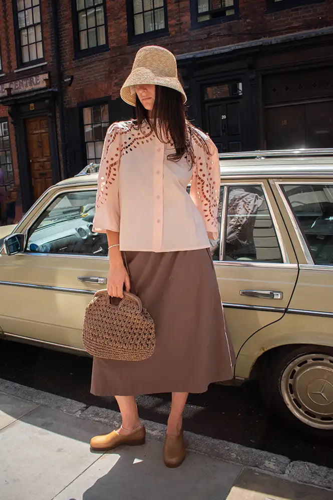Stella Nova Soft Powder Embroidery Anglaise Shirt