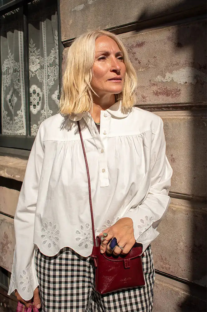 Stella Nova White Broderie Anglaise Blouse