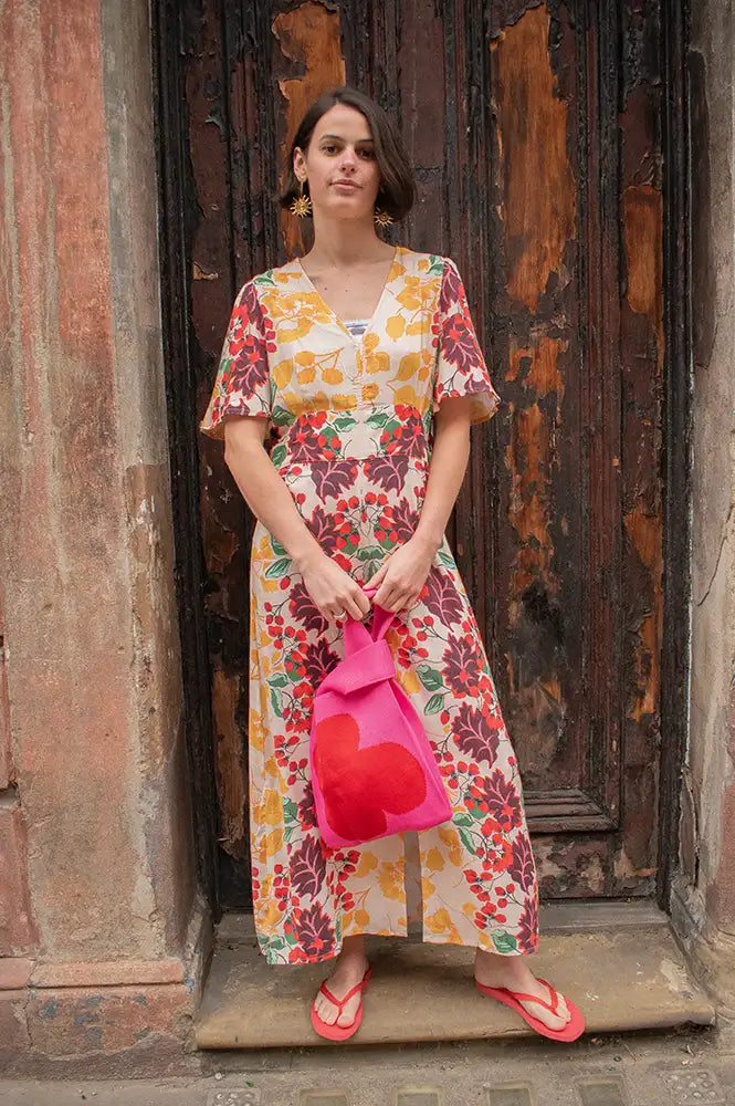 An'ge Onessa Forest Printed Dress - The Mercantile London