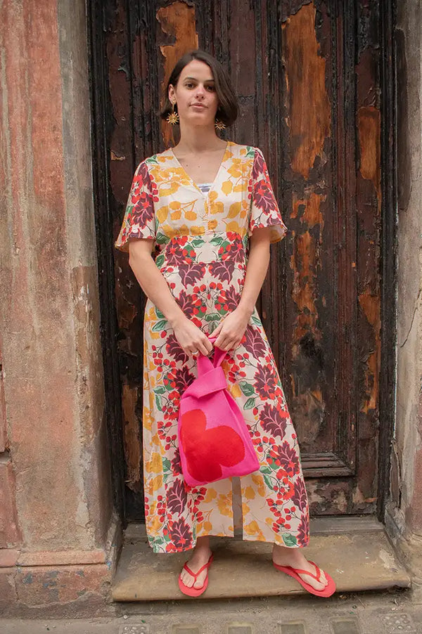 An'ge Onessa Forest Printed Dress - The Mercantile London