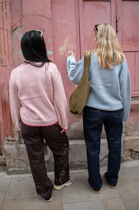 Helmstedt Rose Strawberry Knit Sweater - The Mercantile London