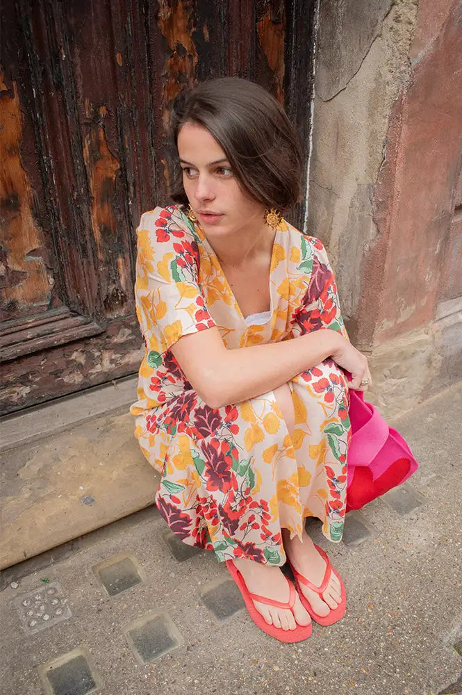 An'ge Onessa Forest Printed Dress - The Mercantile London