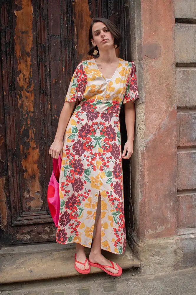 An'ge Onessa Forest Printed Dress - The Mercantile London