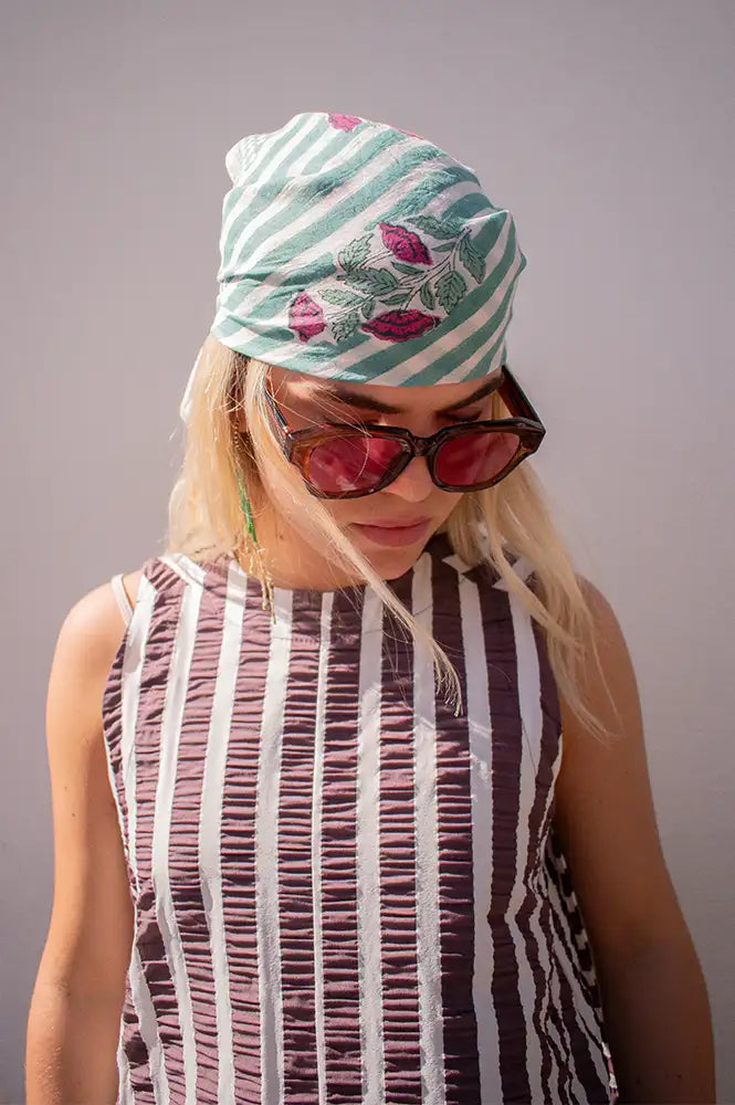 Zen Ethic Beaulieu Printed Bandana Scarf - The Mercantile London