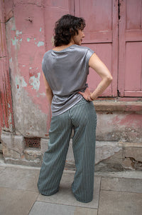 FRNCH Aster Green Moss Trousers - The Mercantile London