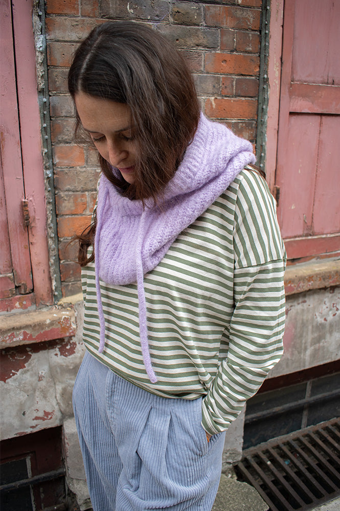 Dedicated Humledal Leaf Green Stripe Top - The Mercantile London