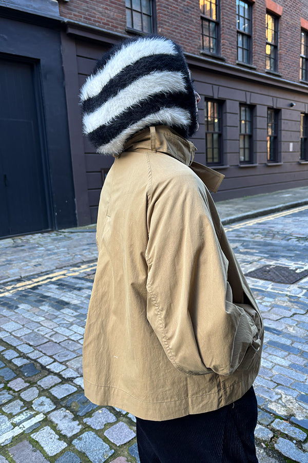 Mercantile Black Striped Balaclava