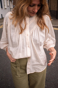 Sessùn Savi Sandback Puff Sleeve Blouse