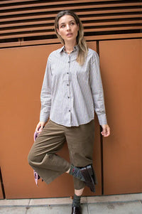 Artlove Olina Beige Stripe Shirt