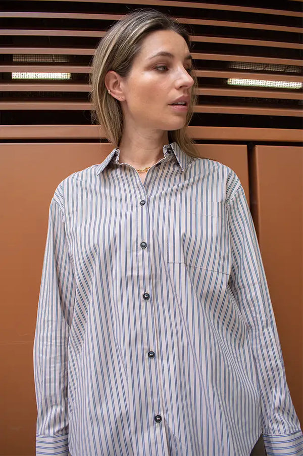 Artlove Olina Beige Stripe Shirt
