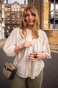 Sessùn Savi Sandback Puff Sleeve Blouse