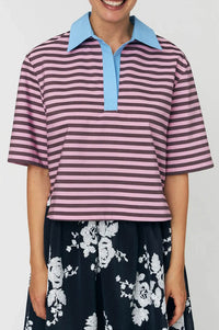 Stella Nova Striped Purple Shirt - The Mercantile London