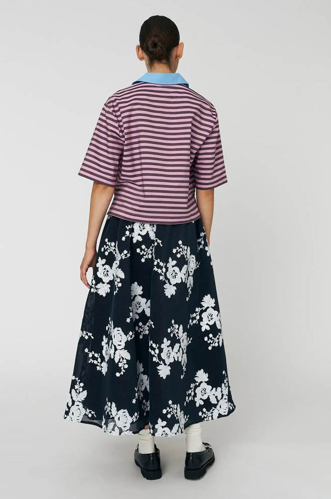 Stella Nova Striped Purple Shirt - The Mercantile London