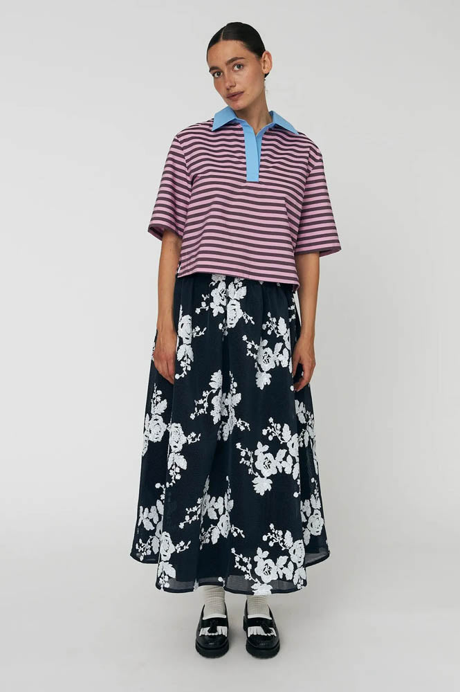 Stella Nova Striped Purple Shirt - The Mercantile London