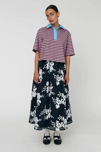 Stella Nova Striped Purple Shirt - The Mercantile London