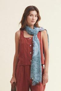 Nice Things Terracotta Striped Top - The Mercantile London