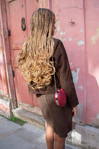 Fransa Cordeila Suede Brown Mini Skirt - The Mercantile London