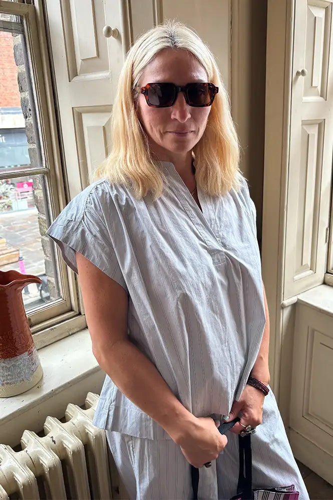 Second Female Sarisa Cashmere Blue Top