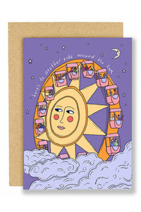 Eat The Moon Around The Sun Card - The Mercantile London
