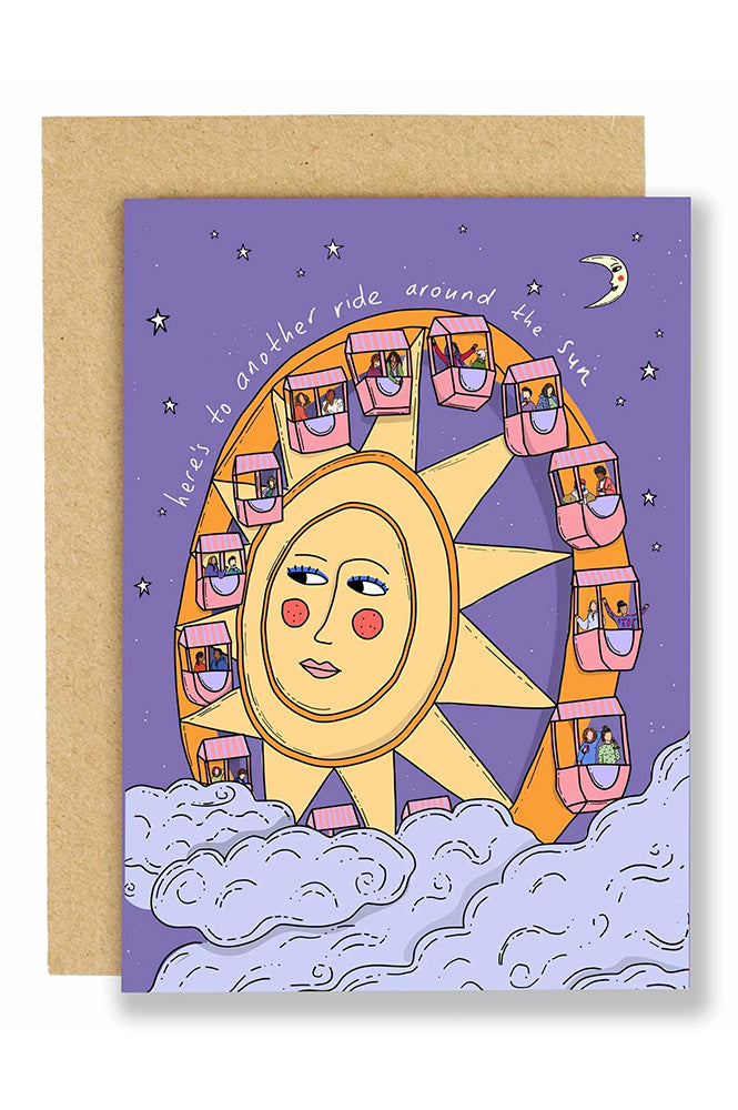 Eat The Moon Around The Sun Card - The Mercantile London