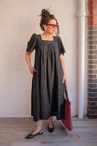 Suncoo Cyriel Embroidered Black Dress - The Mercantile London