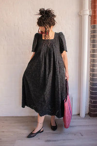 Suncoo Cyriel Embroidered Black Dress - The Mercantile London