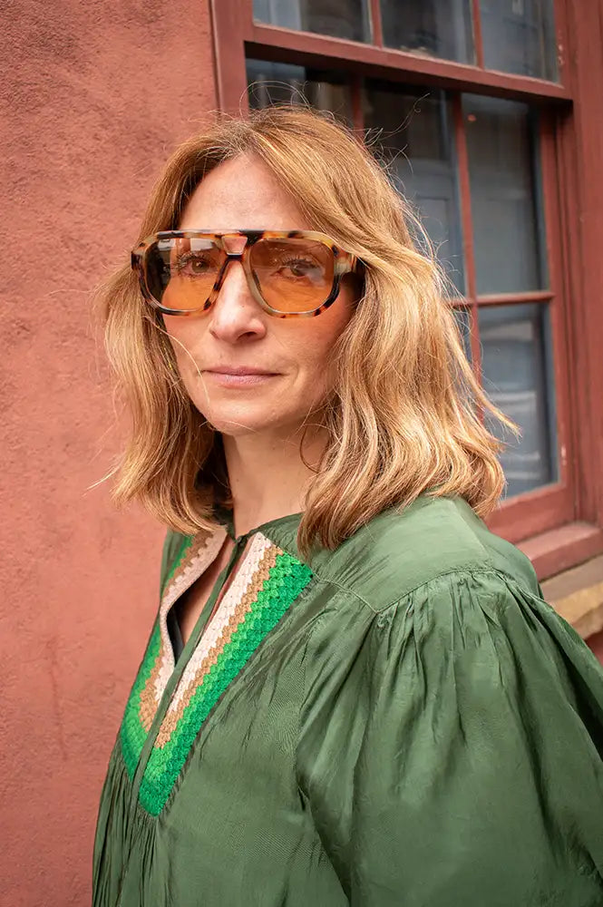 Fransa Aldina Mountain Trail Melange Sunglasses - The Mercantile London