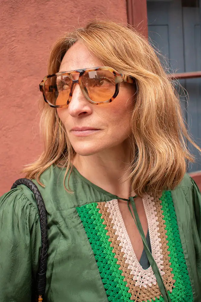 Fransa Aldina Mountain Trail Melange Sunglasses - The Mercantile London