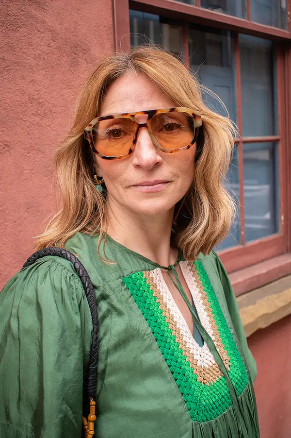 Fransa Aldina Mountain Trail Melange Sunglasses - The Mercantile London