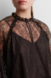 Second Female Sybell Demitasse Lace Ruffle Blouse