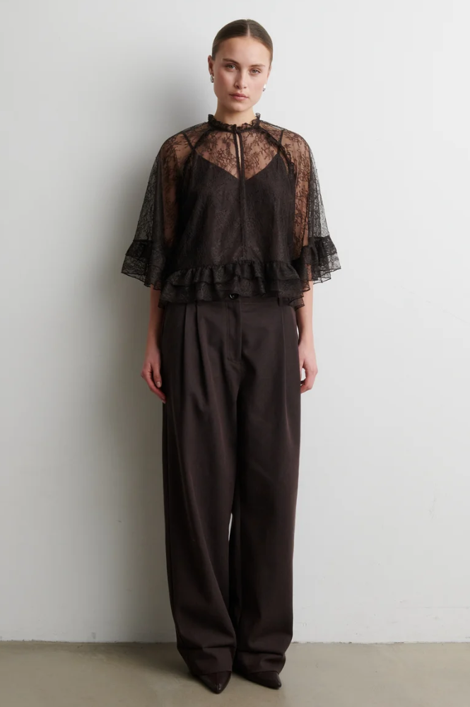 Second Female Sybell Demitasse Lace Ruffle Blouse