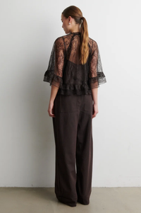 Second Female Sybell Demitasse Lace Ruffle Blouse