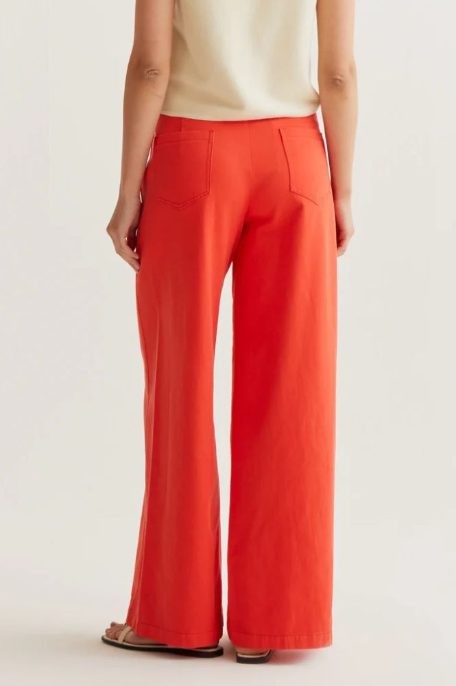 Compania Fantastica Red Wide Leg Trousers - The Mercantile London