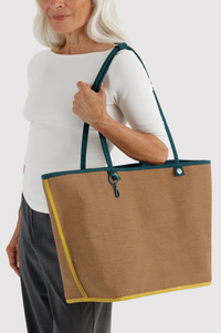 Baggu Deep Sea Mix Large Nylon Reversible Tote Bag