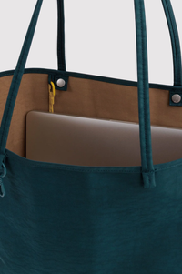 Baggu Deep Sea Mix Large Nylon Reversible Tote Bag