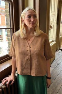 Object Mathilde Rini Toasted Coconut Blouse