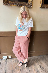 Bibico Clara Rust Check Trousers