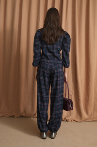 Sophie & Lucie Farol Blue Tartan Jacket