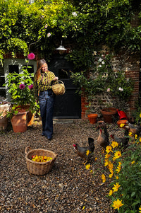 The Tiny Big Sister Berta Floral Indigo Jeans - The Mercantile London