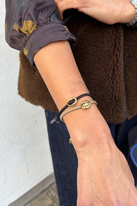 By Alona Drift Black Bracelet - The Mercantile London